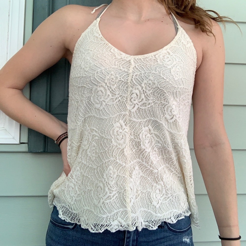 lace halter top - Picture 2 of 2